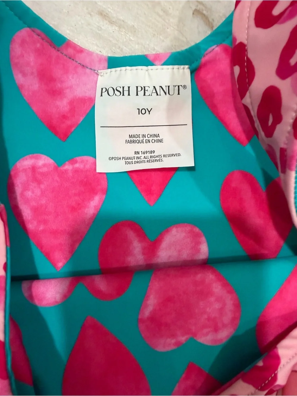 Posh Peanut Teal Swimsuit with Hot Pink Leopard Print